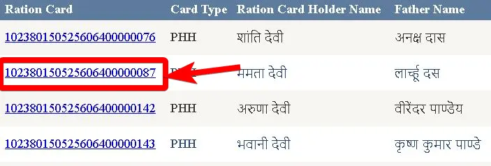 बिहार राशन कार्ड ऑनलाइन लिस्ट