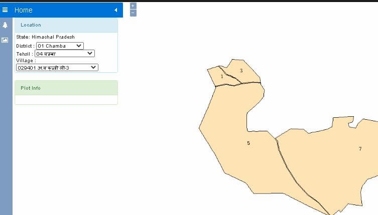 हिमाचल प्रदेश भू - नक्शा ऑनलाइन कैसे देखें?