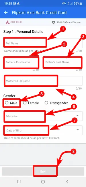 फ्लिपकार्ट एक्सिस बैंक क्रेडिट कार्ड कैसे बनवाएं 3