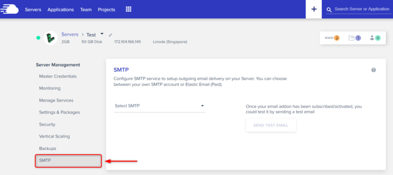 Cloudways SMTP Setup