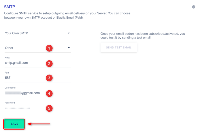 Cloudways SMTP Setup