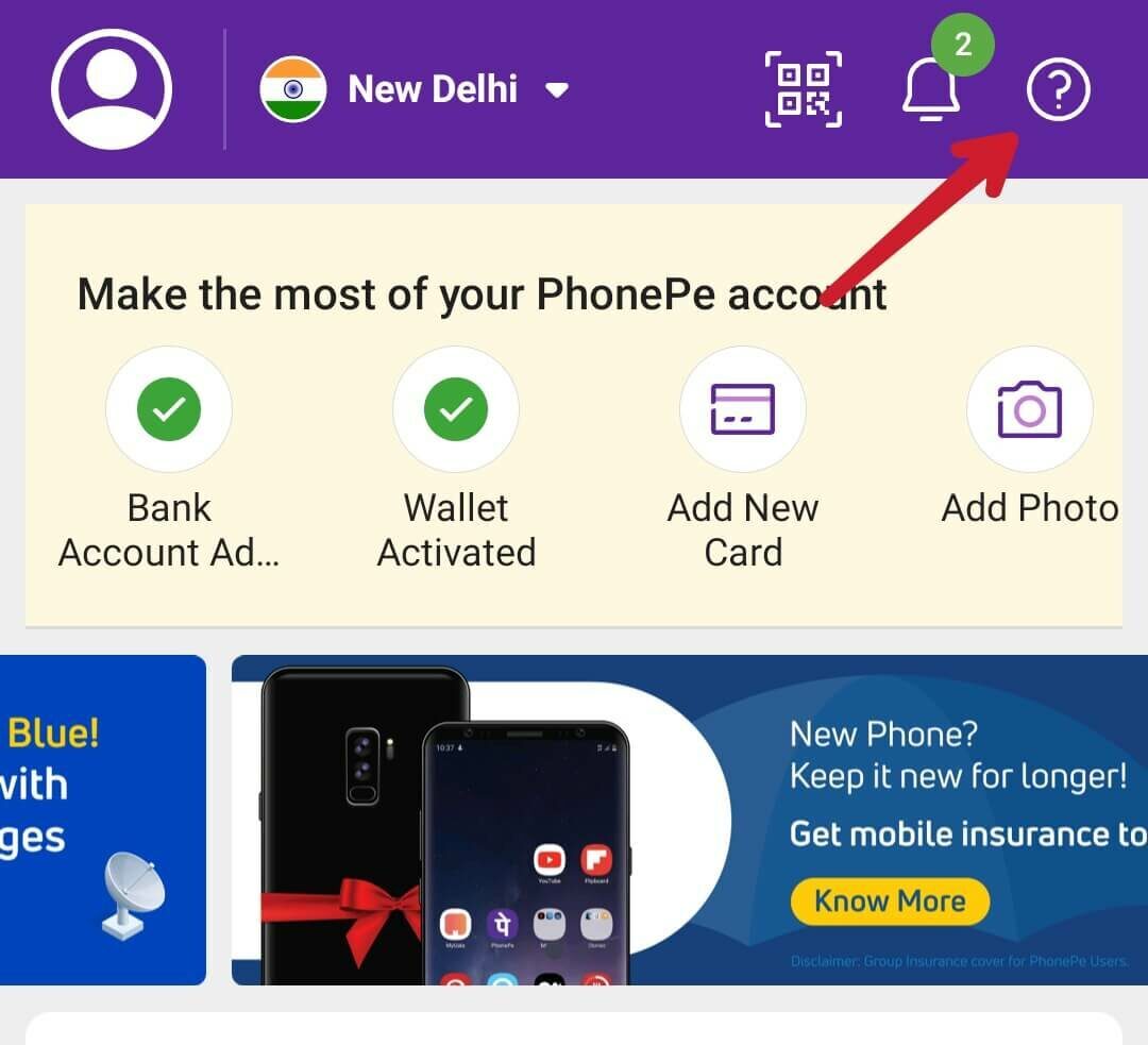 PhonePe Account deactivate