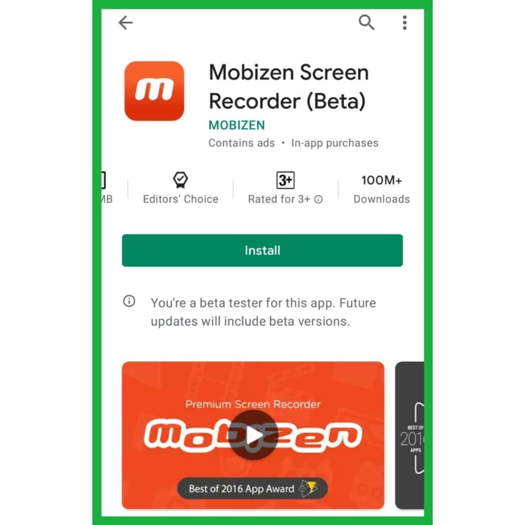 Mobizen Screen Record