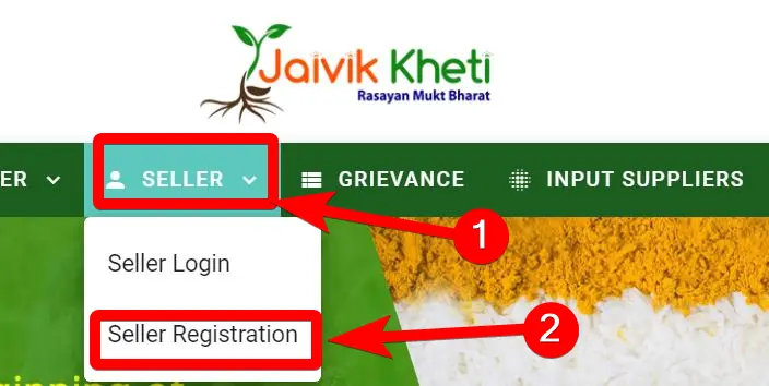 How to register Seller on Jaivik Kheti Portal 2023